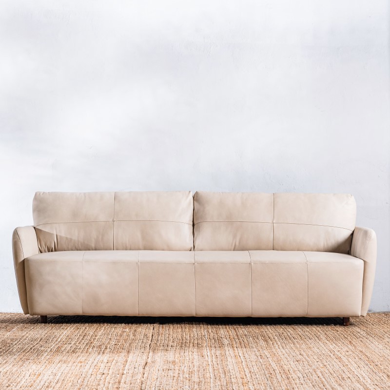 Sillón Cuero Teruel 3 cuerpos Duna