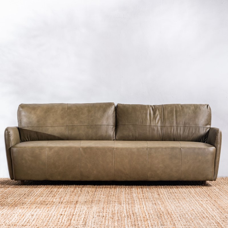 Sillón Cuero Teruel 3 cuerpos Silvestre