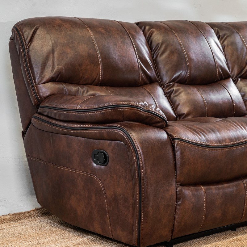 Sillón Reclinable Niza 3 cuerpos Chocolate