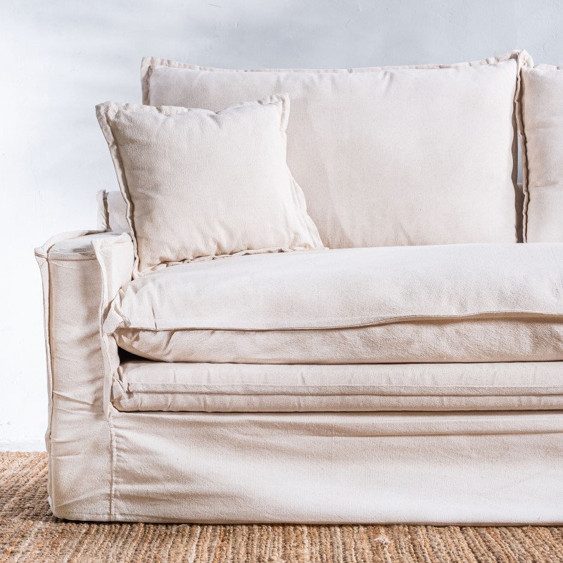 Sillón Tessa 3 cuerpos Crudo