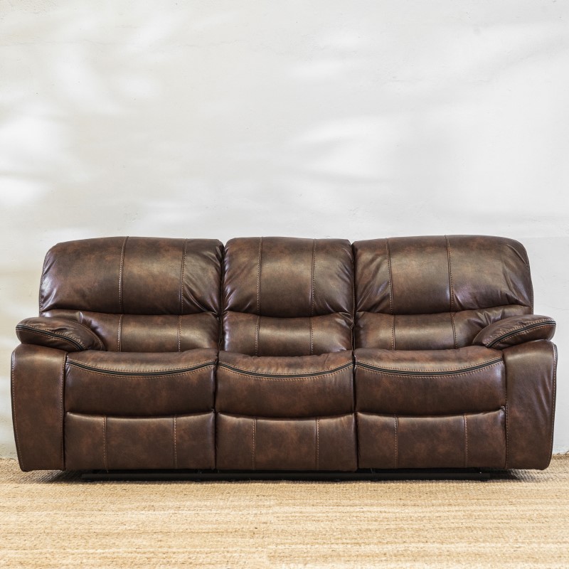 Sillón Reclinable Niza 3 cuerpos Chocolate