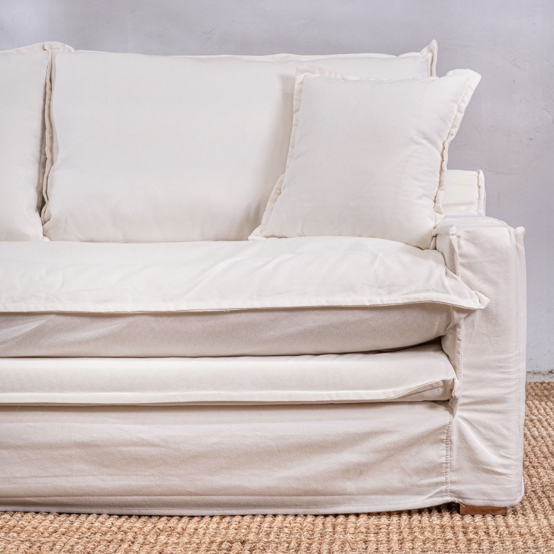 Sillón Tessa 3 cuerpos Blanco