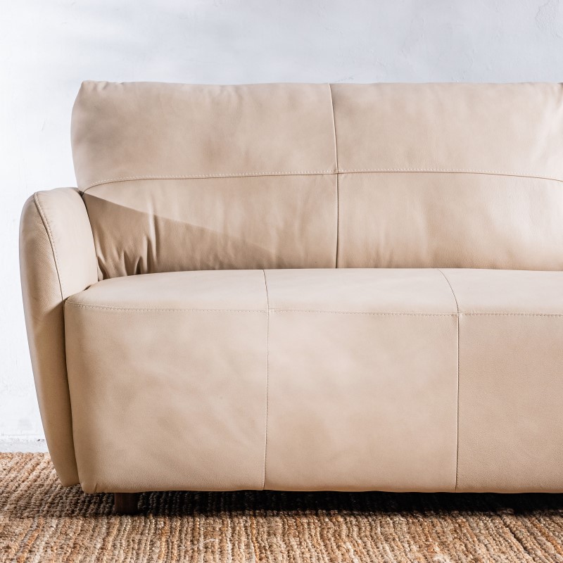 Sillón Cuero Teruel 3 cuerpos Duna