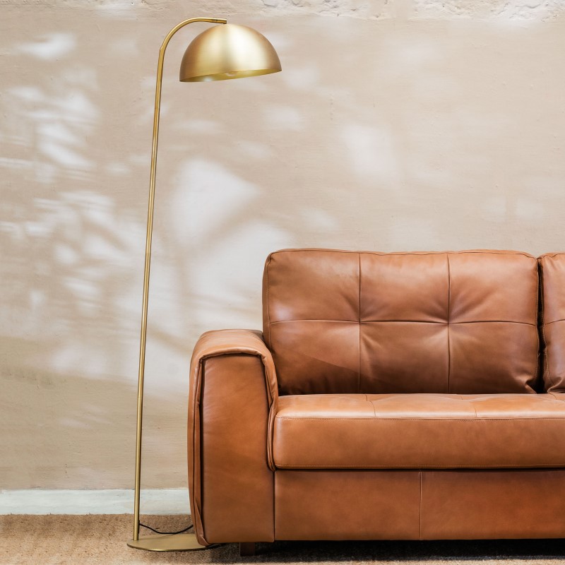 Sillón Cuero Raffaello 3 cuerpos Amarula